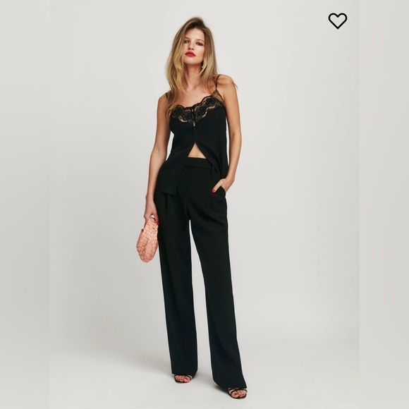 NWT Reformation Esmeralda Top in Black Size 6 - Picture 5 of 5